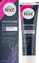 Krem do depilacji dla wszystkich rodzajów skóry, z masłem shea - Veet Professional Hair Removal Cream — Zdjęcie N9
