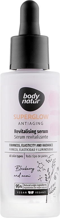 Rewitalizujące serum do twarzy - Body Natur Superglow Antiaging Revitalising Serum — Zdjęcie N1