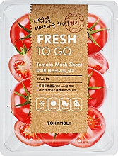 Odświeżająca maseczka na tkaninie do twarzy - Tony Moly Fresh To Go Mask Sheet Tomato — Zdjęcie N1