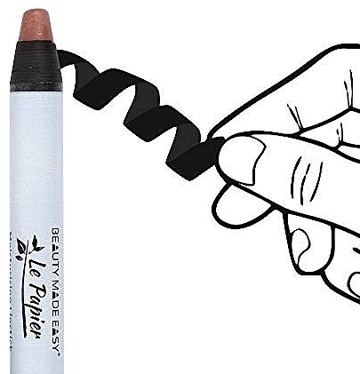 Nawilżająca pomadka w kredce - Beauty Made Easy Le Papier Moisturizing Lipstick Glossy Nudes — Zdjęcie N4