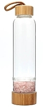Butelka na wodę z kryształami kwarcu różowego - Yeye — Zdjęcie N1