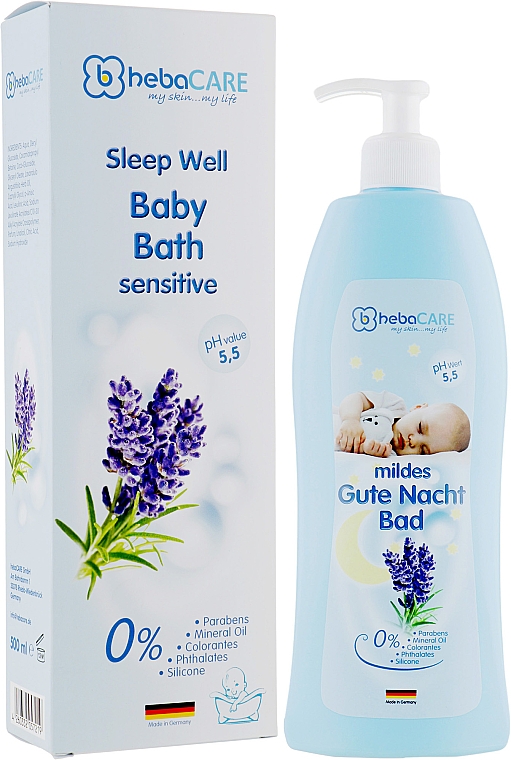 Produkt do kąpieli dla niemowląt - HebaCARE Sleep Well Bath Sensitive