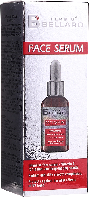 Rozświetlające serum do twarzy z witaminą C - Fergio Bellaro Face Serum Vitamin C — Zdjęcie N3
