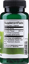 Suplement diety Kwiaty lawendy, 400 mg - Swanson Full Spectrum Lavender Flower — Zdjęcie N2