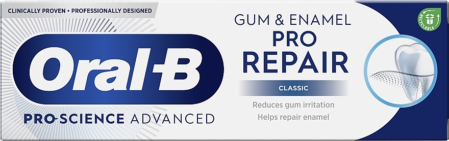 Pasta do zębów - Oral-B Pro-Science Advanced Gum & Enamel Pro Repair Classic — Zdjęcie N8