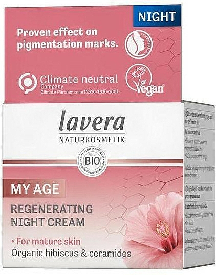 Regenerujący krem do twarzy na noc - Lavera My Age Regenerating Night Cream  — Zdjęcie N2