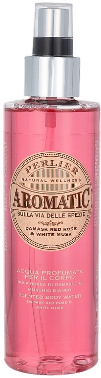 Woda perfumowana do ciała - Perlier Aromatic Red Rose & White Musk Scented Body Water — Zdjęcie N1