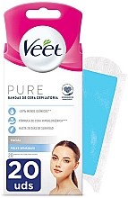 Kup Plastry woskowe do depilacji twarzy dla skóry wrażliwej - Veet MINIMA Easy Gel Wax Strip