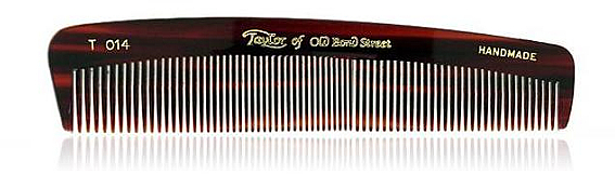 Męski grzebień kieszonkowy do włosów, 12,5 cm, brązowy, T014 - Taylor of Old Bond Street Hair Comb — Zdjęcie N1