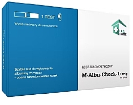 Kup Test diagnostyczny potwierdzający obecność albuminy w moczu - Lab.Home M-Albu-Check-1