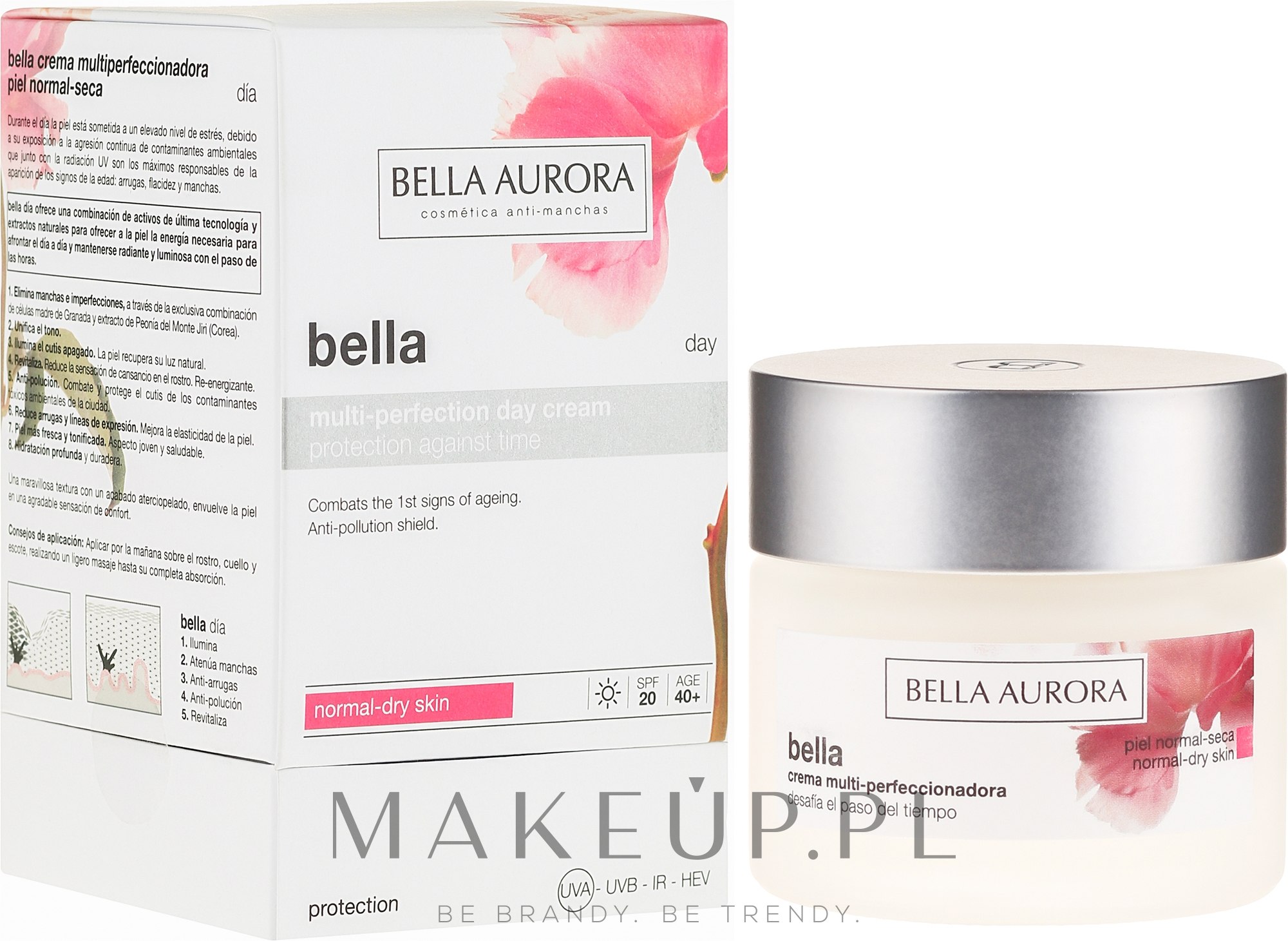 Krem do cery suchej i normalnej SPF 20 - Bella Aurora Multi-Perfection Day Cream Dry Skin — Zdjęcie 50 ml