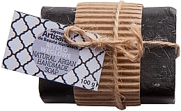 Naturalne mydło z węglem aktywnym - Beaute Marrakech Natural Argan Handmade Soap  — Zdjęcie N1
