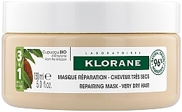 Kup Odżywcza maska naprawcza do włosów z masłem cupuacu - Klorane Cupuacu Nourishing & Repairing Mask