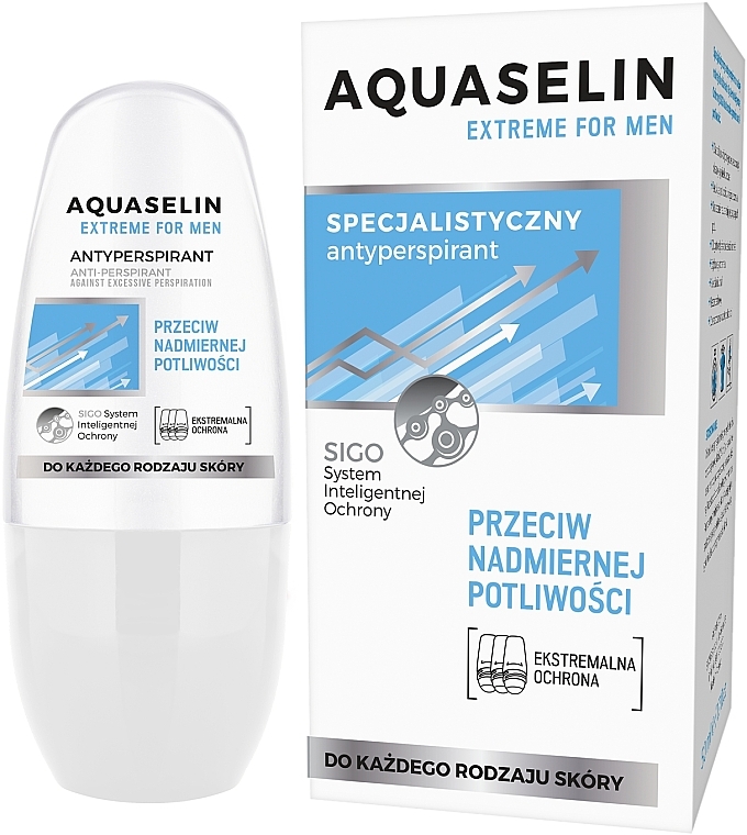 Specjalistyczny antyperspirant w kulce - Aquaselin Extreme Men