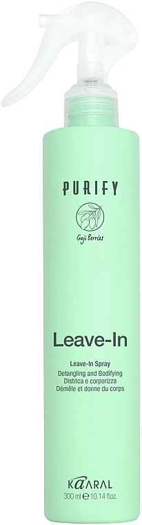 Intensywnie regenerujący spray do włosów - Kaaral Purify Leave-In Spray