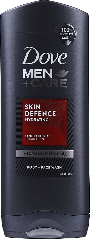 Energetyzujący żel pod prysznic Mandarynka i bursztyn/ Energetyzujący żel pod prysznic dla mężczyzn Mandarynka i bursztyn - Dove Men + Care Skin Defense