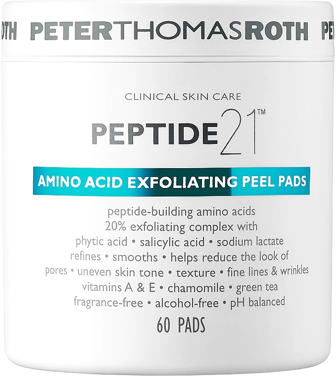Złuszczające płatki do twarzy - Peter Thomas Roth Peptide 21 Amino Acid Exfoliating Peel Pads — Zdjęcie N1