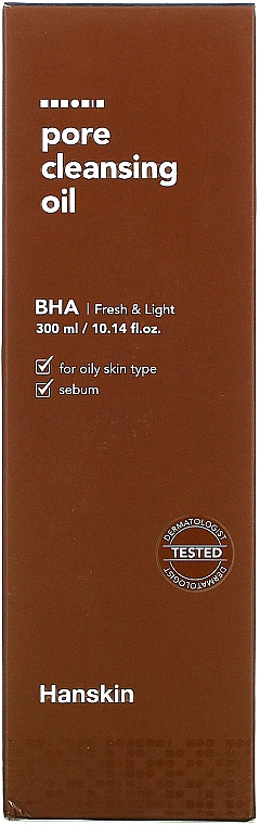 Hydrofilowy olejek z kwasem BHA - Hanskin Pore Cleansing Oil BHA — Zdjęcie N3