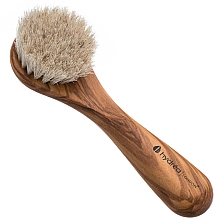 Kup Szczotka do twarzy z drewna oliwkowego z włosiem kucyka - Hydrea London Olive Wood Facial Brush With Pony Hair Bristles