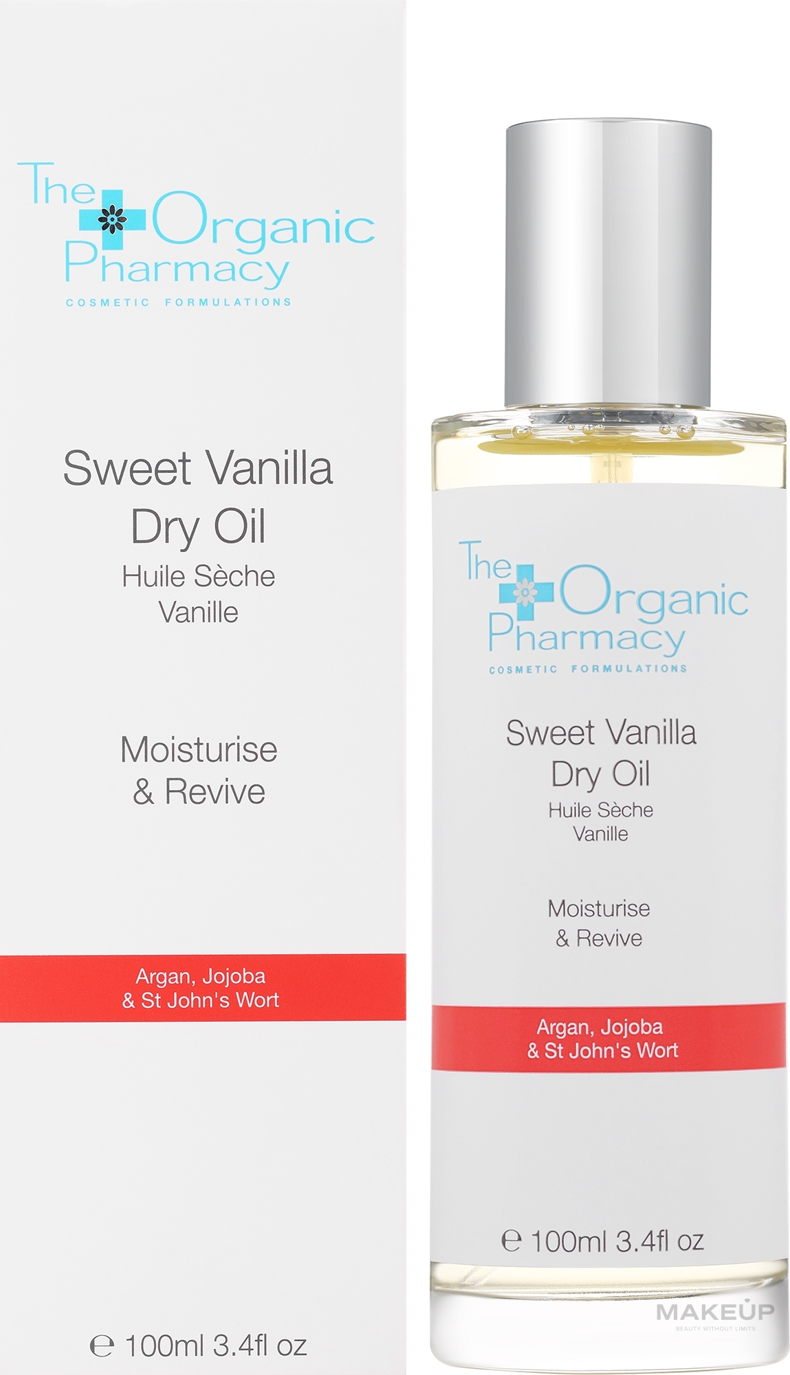 Suchy olejek do twarzy, ciała i włosów Słodka Wanilia - The Organic Pharmacy Sweet Vanilla Dry Oil — Zdjęcie 100 ml