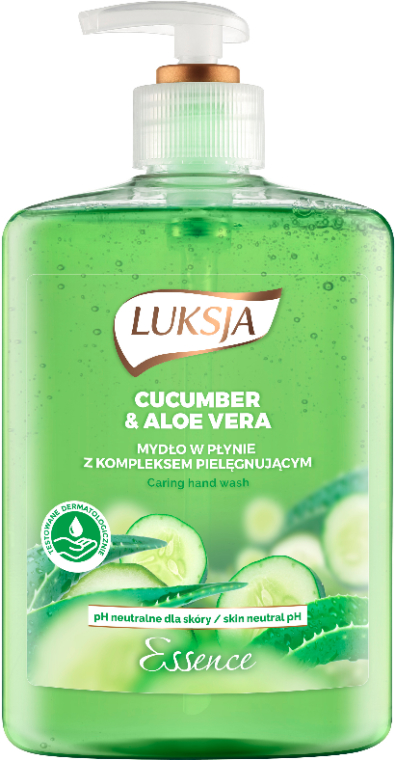 Mydło w płynie z kompleksem pielęgnującym Ogórek i aloes - Luksja Cucumber & Aloe Vera