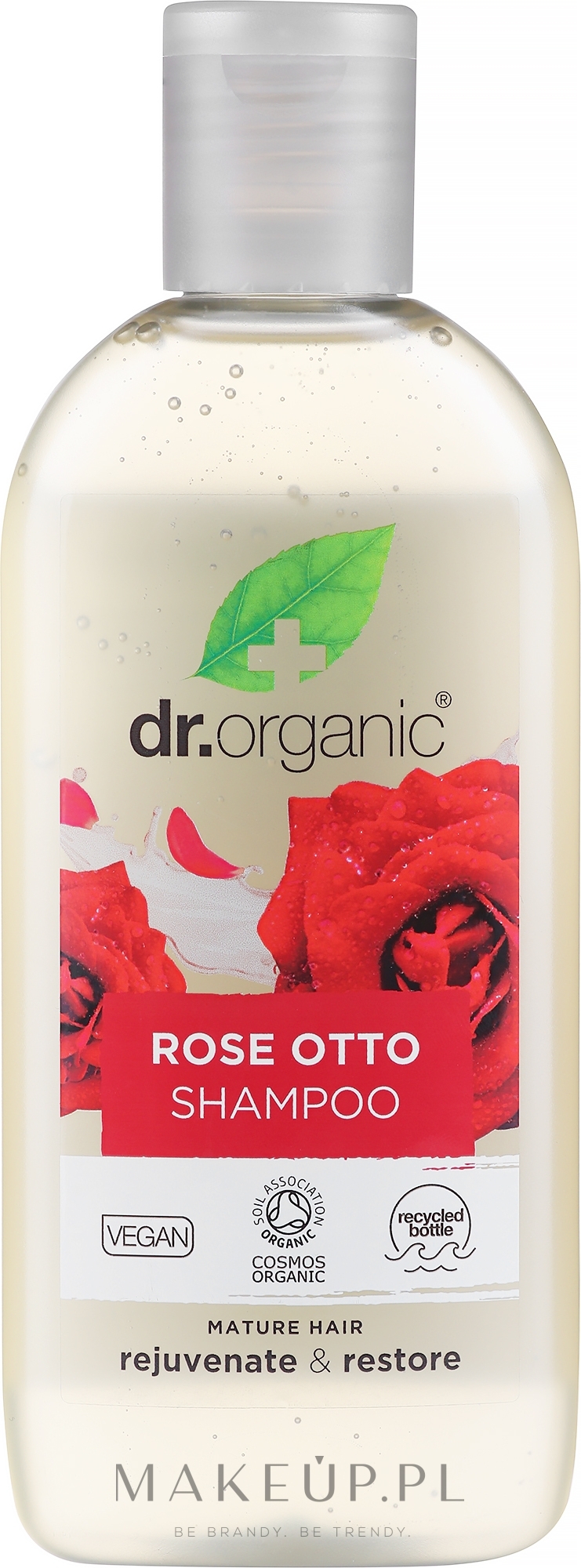 Różany szampon do włosów - Dr Organic Bioactive Haircare Organic Rose Otto Shampoo — Zdjęcie 265 ml