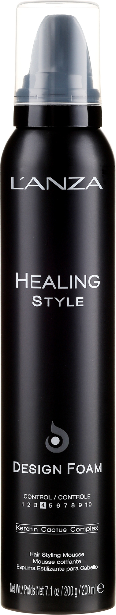 Pianka do stylizacji włosów - L'anza Healing Style Design Foam — Zdjęcie 200 ml
