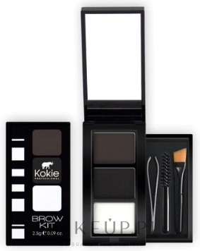 	Paleta do brwi - Kokie Professional Eyebrow Kit — Zdjęcie Black