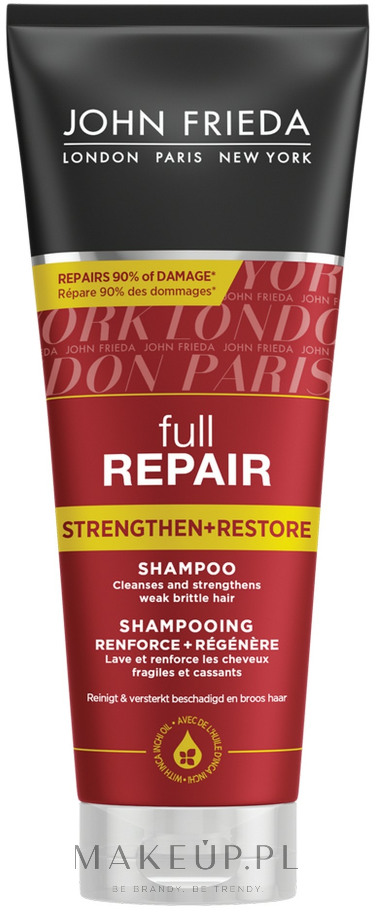 Wzmacniający szampon odbudowujący do włosów - John Frieda Full Repair Strengthen & Restore — фото 250 ml