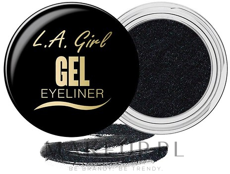 Żelowy eyeliner - L.A. Girl Gel Eyeliner — Zdjęcie GEL732 - Black Cosmic Shimmer