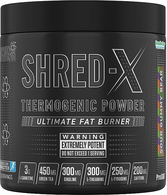 Termogeniczny spalacz tłuszczu w proszku - Applied Nutrition Shred X Thermogenic Powder — Zdjęcie N1