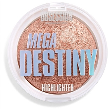 Rozświetlacz do twarzy - Makeup Obsession Mega Destiny Highlighter — Zdjęcie N1