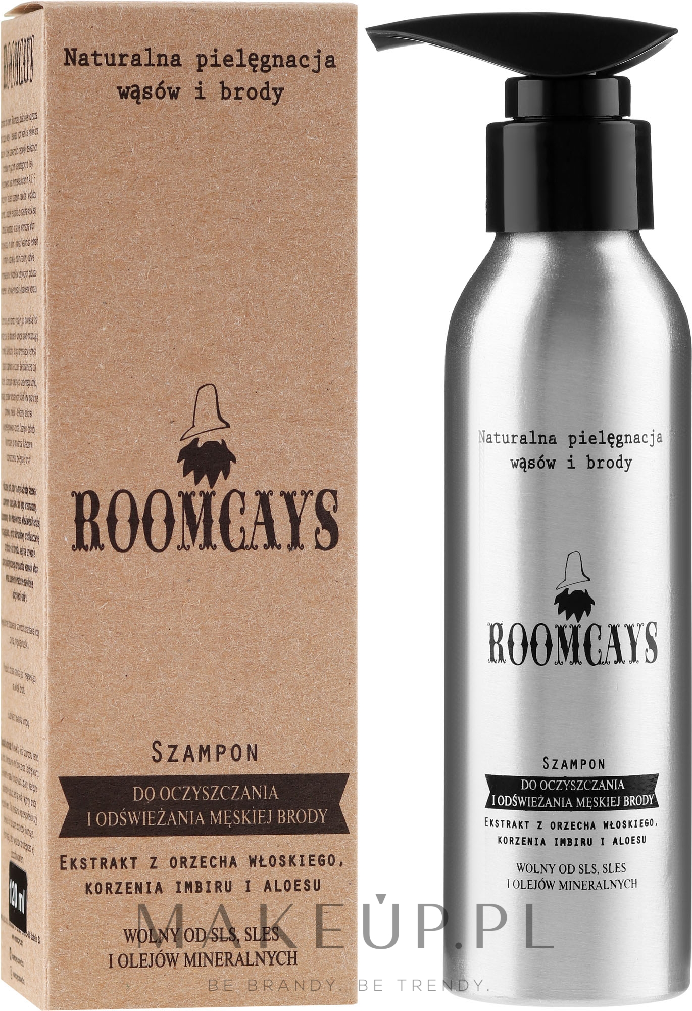 Szampon do oczyszczania i odświeżania męskiej brody - Roomcays Shampoo — Zdjęcie 120 ml
