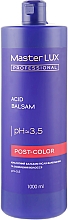 Kwasowy balsam po farbowaniu i rozjaśnianiu włosów - Master LUX Professional Acid Balsam Post Color — Zdjęcie N1