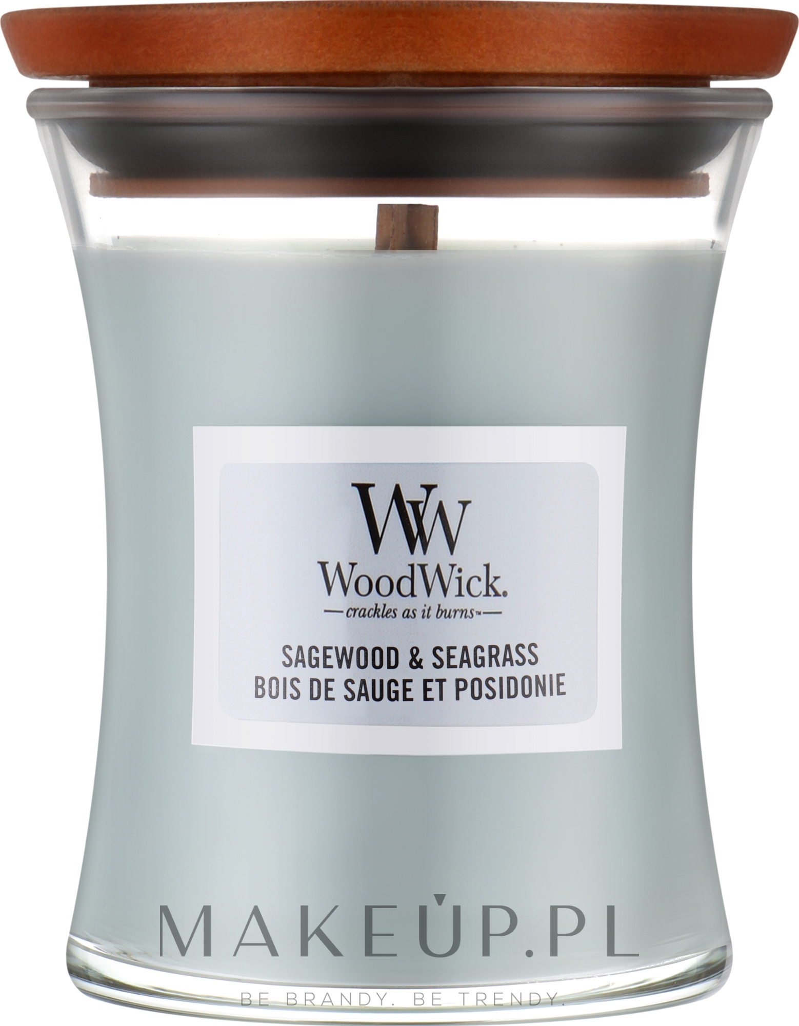 Świeca zapachowa - WoodWick Sagewood & Seagrass Candle — Zdjęcie 275 g