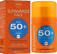 Krem do twarzy i szyi z bardzo wysoką ochroną przeciwsłoneczną - Synchroline Sunwards Face cream SPF 50+ — Zdjęcie N3