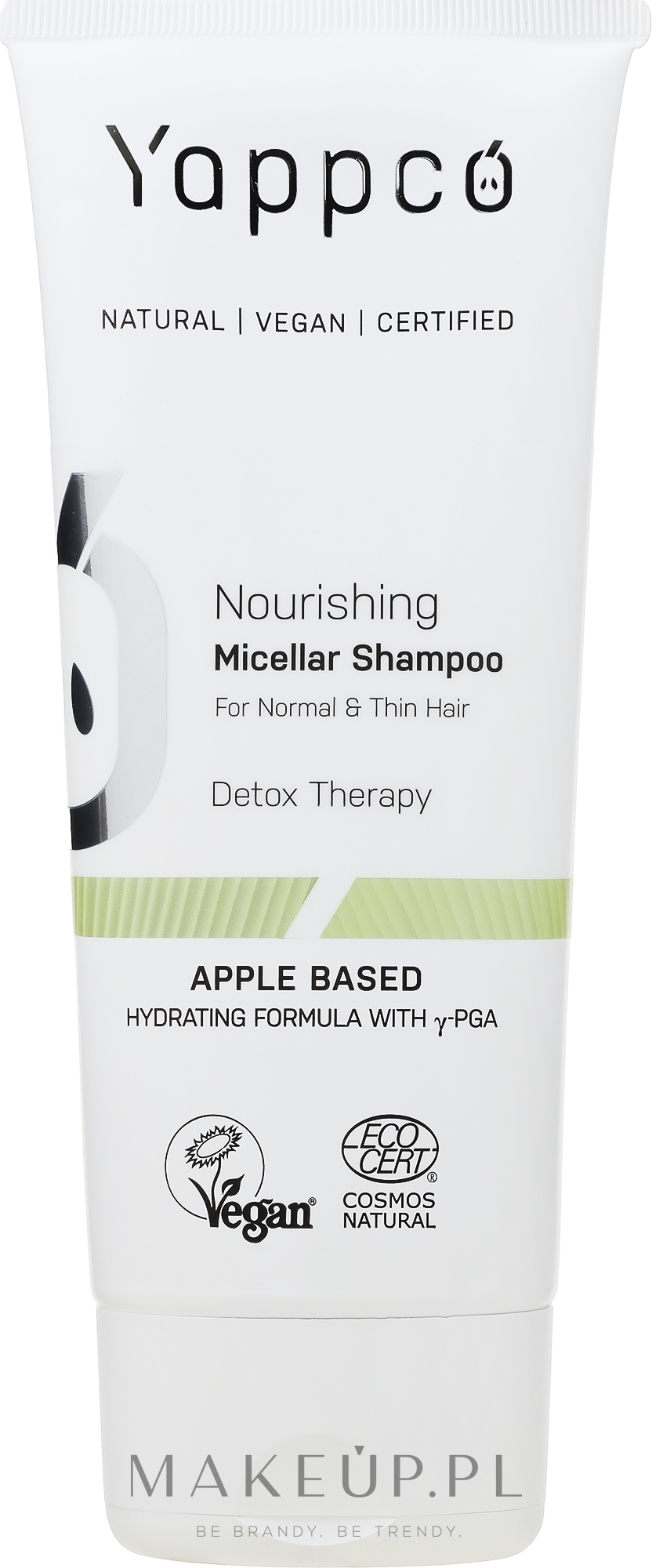 Odżywczy szampon micelarny do włosów normalnych i cienkich - Yappco — Zdjęcie 200 ml