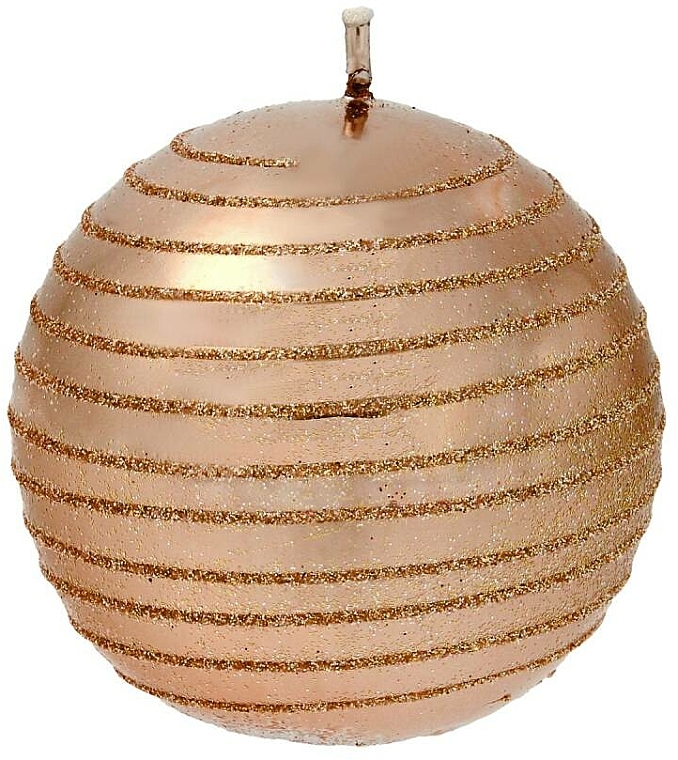 Świeca dekoracyjna, 8 cm, różowe złoto - Artman Glamour — Zdjęcie N1