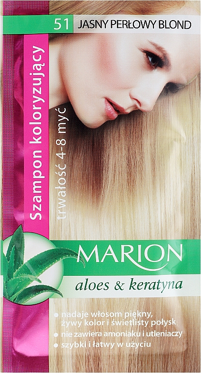 Szampon koloryzujący Aloes i keratyna - Marion Color Shampoo With Aloe