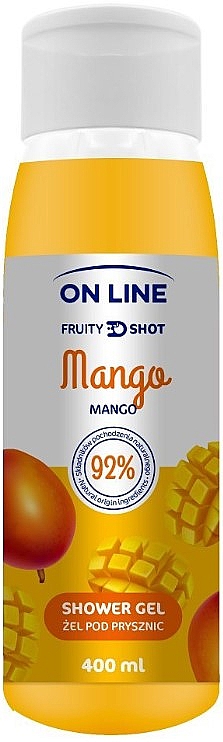 Żel pod prysznic Mango - On Line Fruity Shot Mango Shower Gel — Zdjęcie N1