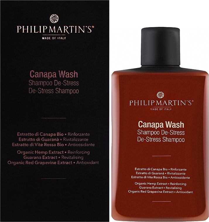 Szampon antystresowy do włosów - Philip Martin's Canapa Wash De-Stress Shampoo — Zdjęcie N3