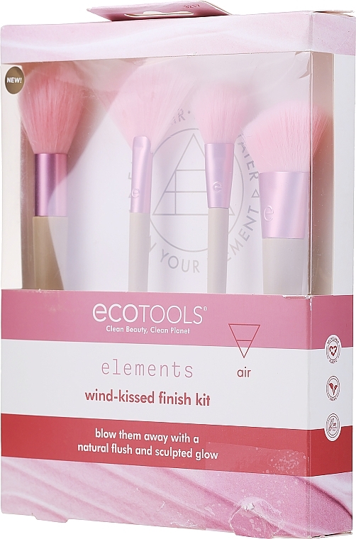 PRZECENA!  Zestaw pędzli do makijażu - EcoTools Elements Wind-Kissed FInish Kit * — Zdjęcie N2