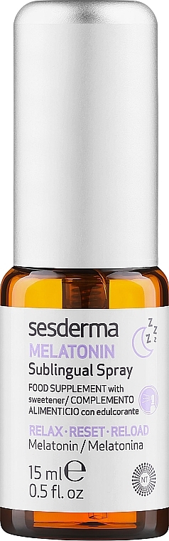 Suplement diety Melatonina na dobry sen, w sprayu - Sesderma Laboratories Melatonin Defense — Zdjęcie N1