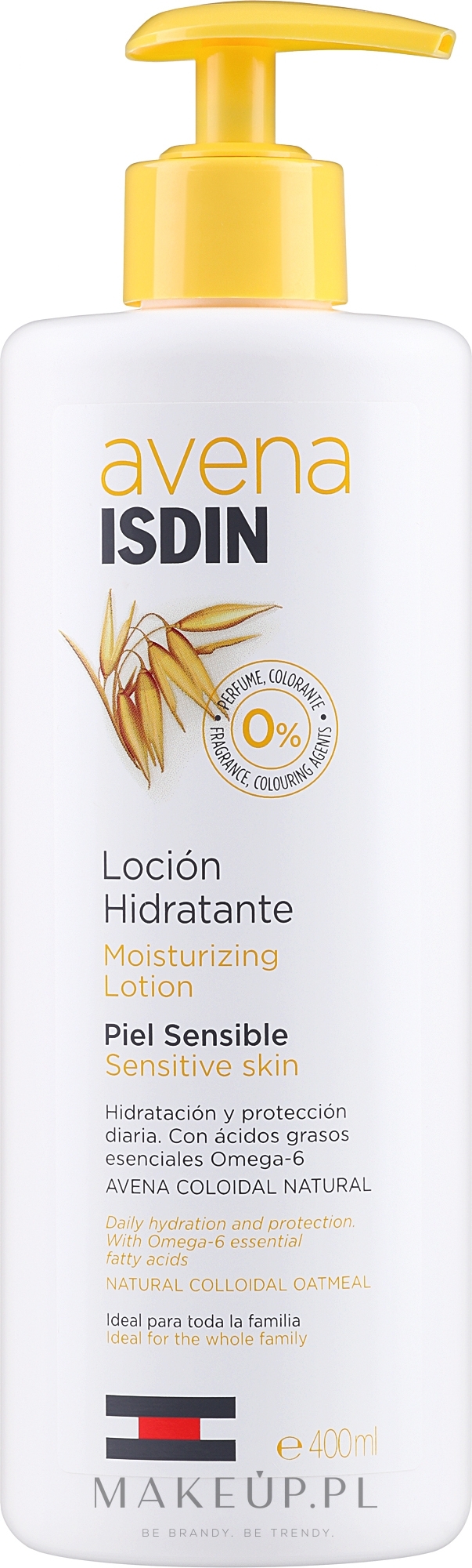 Balsam do ciała z płatkami owsianymi i kwasami omega-6 - Isdin Avena Moisturizing Lotion Sensitive Skin — Zdjęcie 400 ml