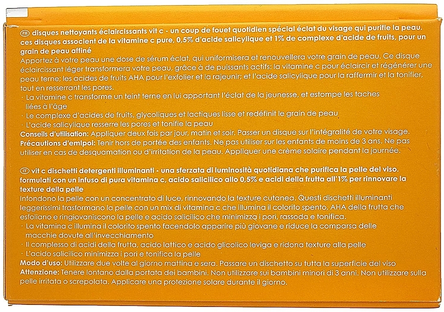 Rozświetlające płatki pod oczy z witaminą C - Rodial Pure Vitamin C Formulated Brightening Cleansing Pad — Zdjęcie N4