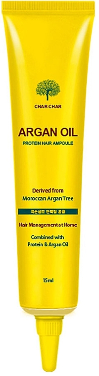 Serum do włosów z olejkiem arganowym - Char Char Argan Oil Protein Hair Ampoule  — Zdjęcie N4