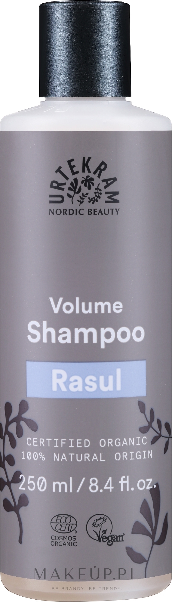 Organiczny szampon dodający włosom objętości Glinka rhassoul - Urtekram Rasul Volume Shampoo — Zdjęcie 250 ml