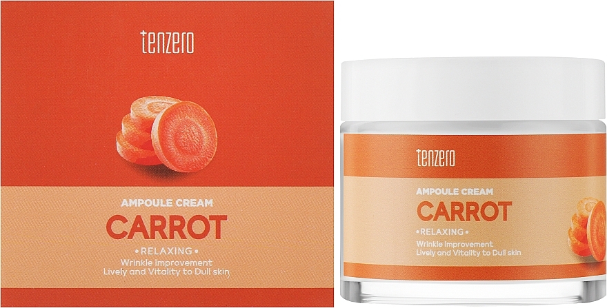 Krem do twarzy w ampułkach - Tenzero Relaxing Carrot Ampoule Cream — Zdjęcie N2