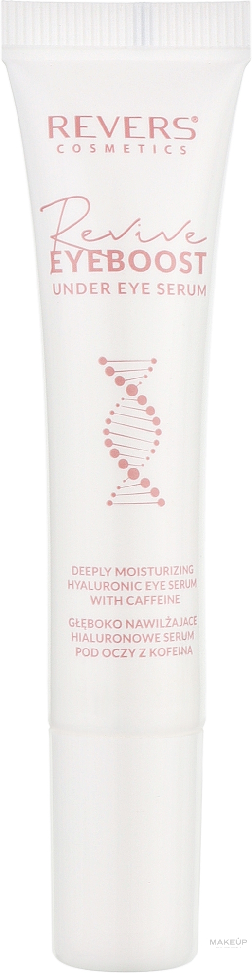 Hialuronowe serum pod oczy z kofeiną - Revers Revive Eyeboost Under Eye Serum — Zdjęcie 15 ml