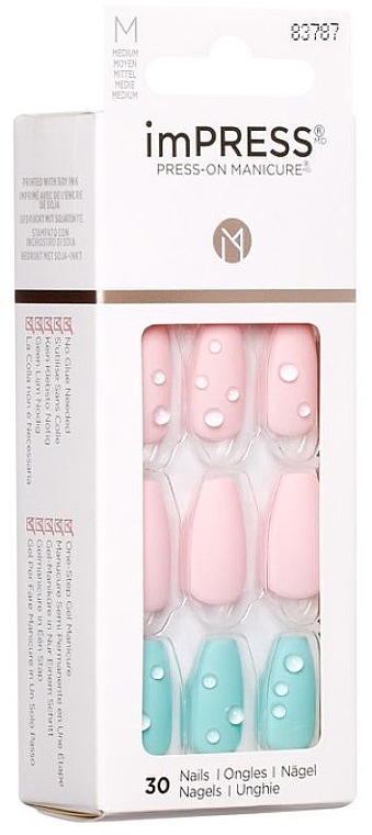 PRZECENA! Sztuczne paznokcie żelowe - Kiss imPress M Medium Length Press-On Manicure * — Zdjęcie N2